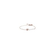 Bracciale cuore cristalli con perle Bracciale cuore cristalli con perle