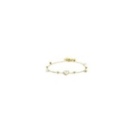 Bracciale cuore madreperla con sfere e zirconi Bracciale cuore madreperla con sfere e zirconi