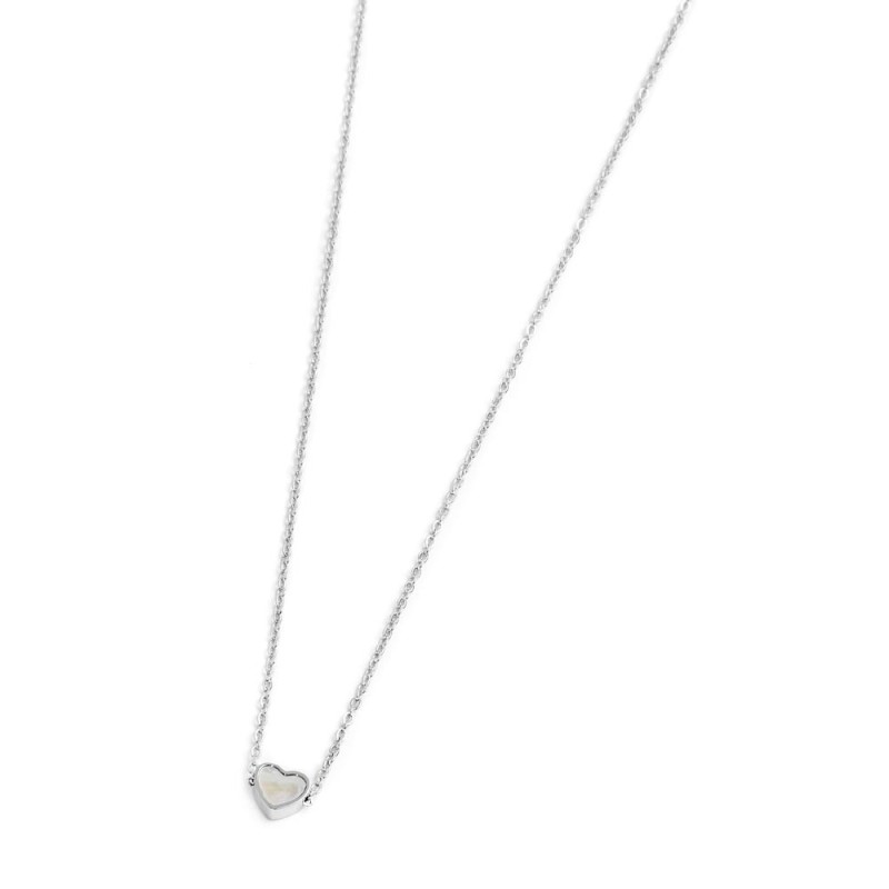 COLLANA CON CUORE IN MADRE PERLA