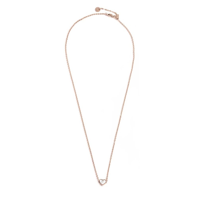 COLLANA CON CUORE IN MADRE PERLA