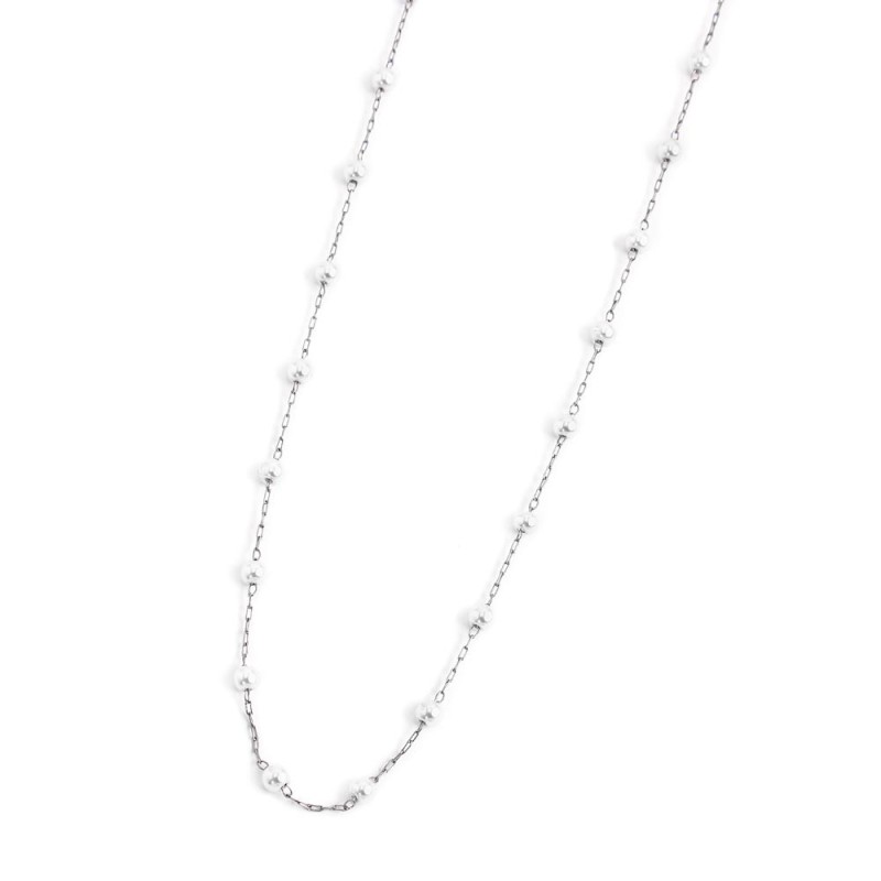 COLLANA 90CM CATENA CON PERLE COLLANA 90CM CATENA CON PERLE