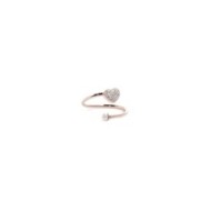 ANELLO CUORE CON CRIST E PERLA ANELLO CUORE CON CRIST E PERLA