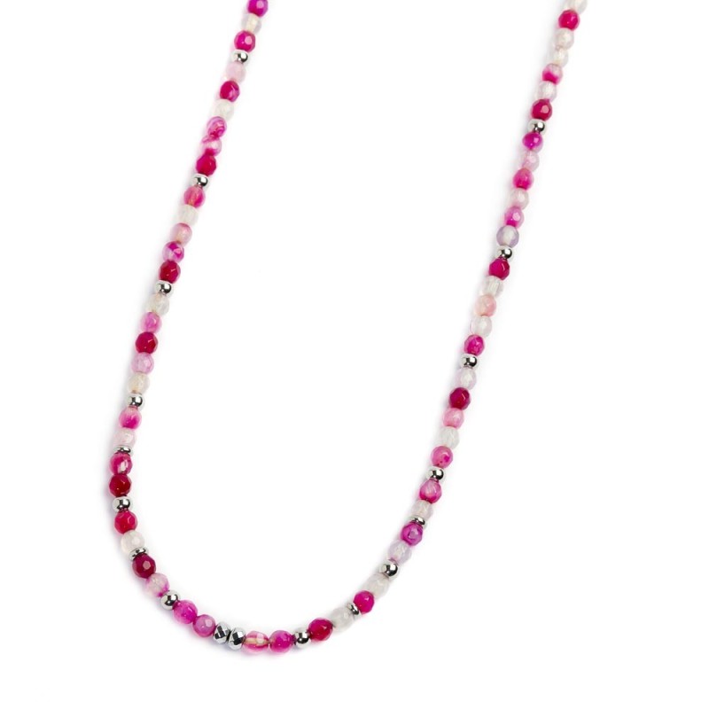 COLLANA CON SFERE AGATA