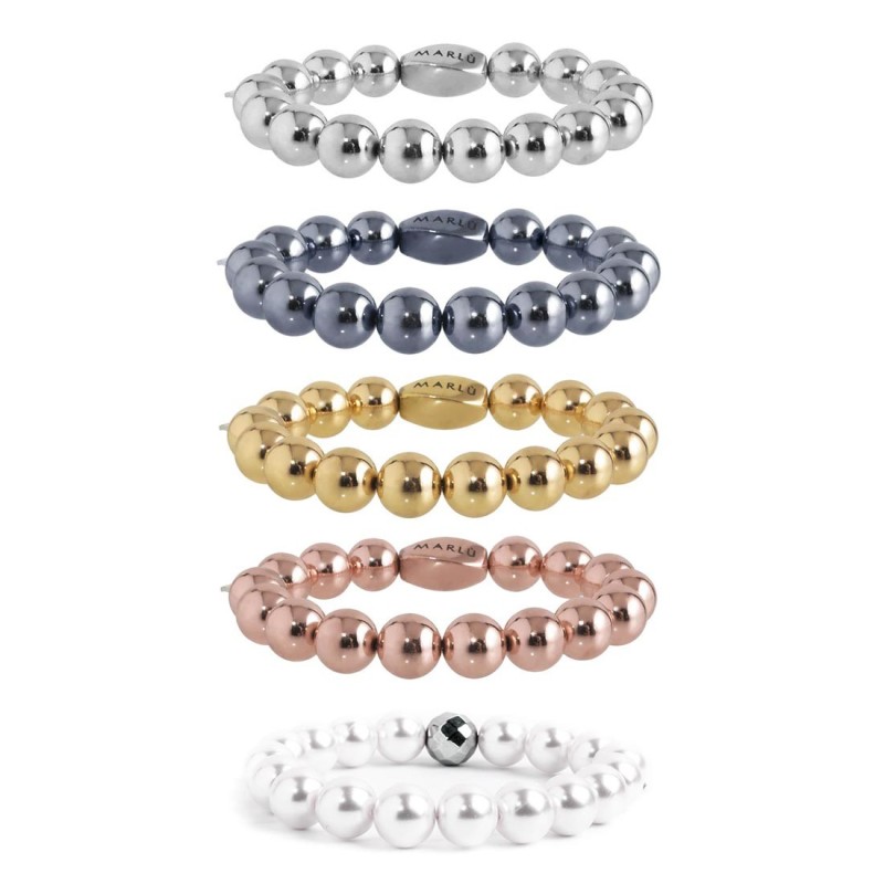 Bracciale elastico sfere 10mm Bracciale elastico sfere 10mm
