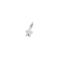 Charm bimbo cuore smalto azzurro Charm bimbo cuore smalto azzurro