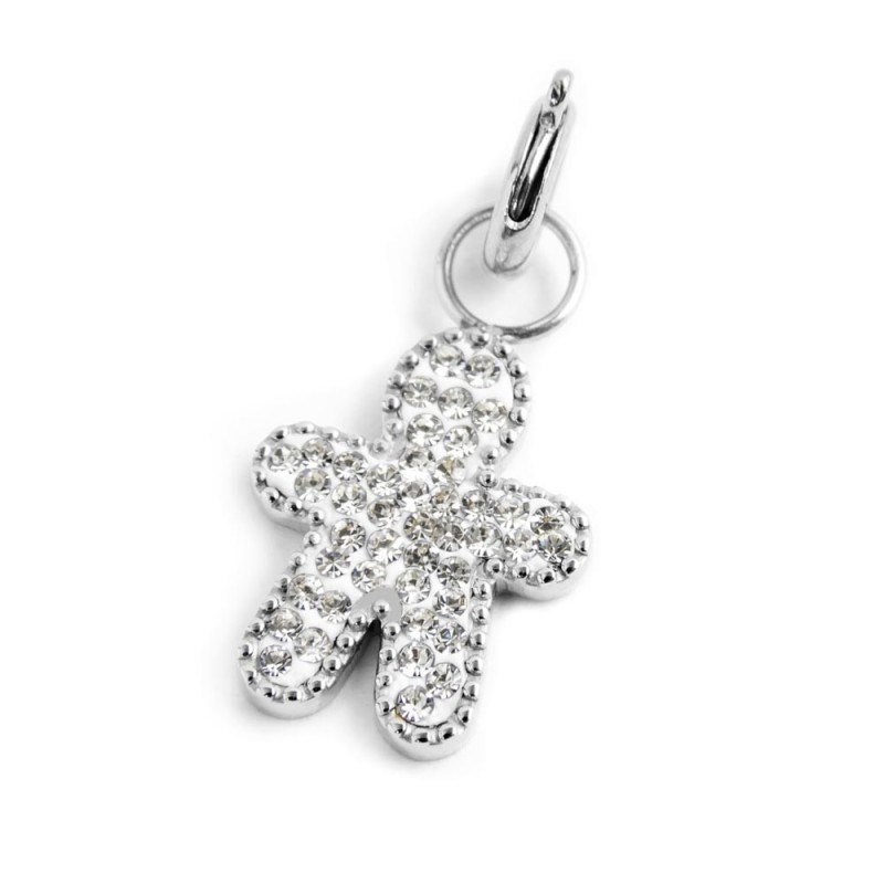 CHARM BIMBO CRISTALLI BIANCHI CHARM BIMBO CRISTALLI BIANCHI