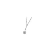 Collana sole pendente con perla Collana sole pendente con perla