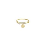 Bracciale rigido sole pendente con perla Bracciale rigido sole pendente con perla