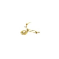 Bracciale rigido sole pendente con perla Bracciale rigido sole pendente con perla