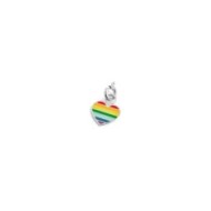Charm cuore arcobaleno