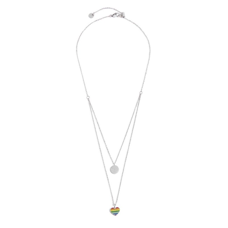 Collana cuore arcobaleno