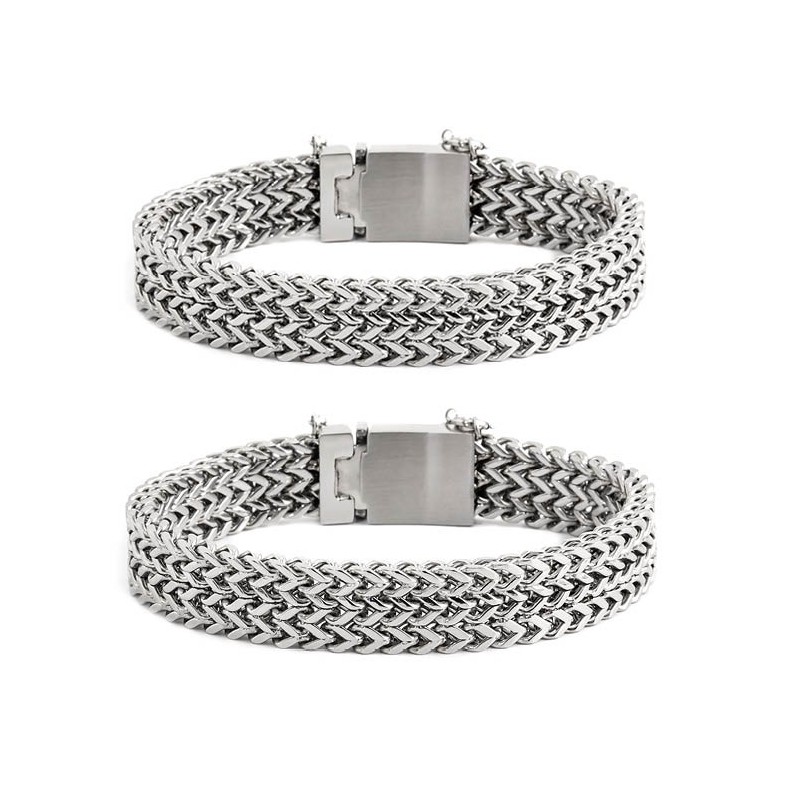 BRACCIALE ACCIAO FISH BONE 12.30MM BRACCIALE ACCIAO FISH BONE 12.30MM
