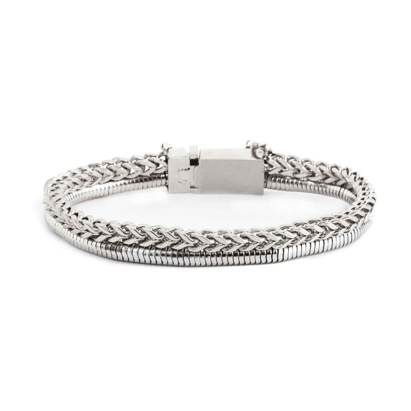 BRACCIALE ACCIAIO CATENA SPINA DI PESCE 3.80MM E SNAKE 4.20MM BRACCIALE ACCIAIO CATENA SPINA DI PESCE 3.80MM E SNAKE 4.20MM