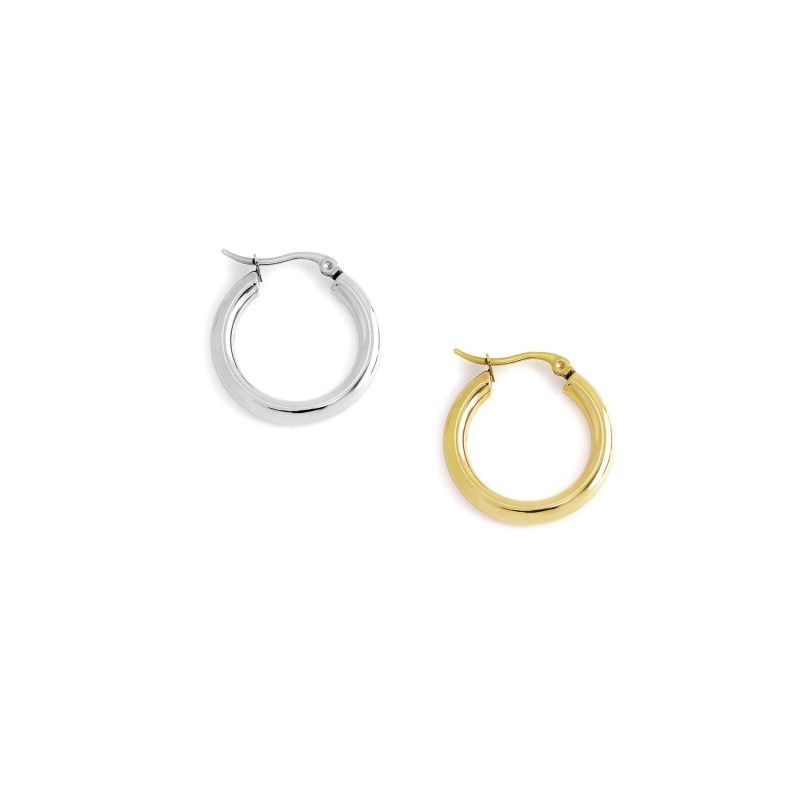 Lieson Orecchini Cerchio In Acciaio Inox, Orecchini Uomo - Foto 4