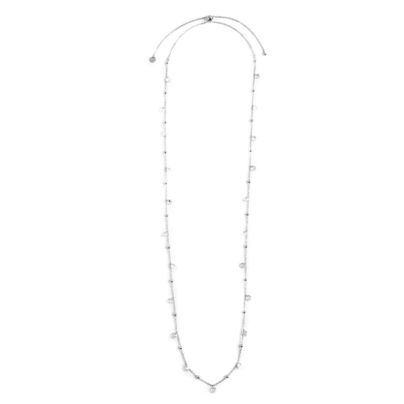 COLLANA 90CM CON CUBIC ZIRCONIA E SFERE COLLANA 90CM CON CUBIC ZIRCONIA E SFERE