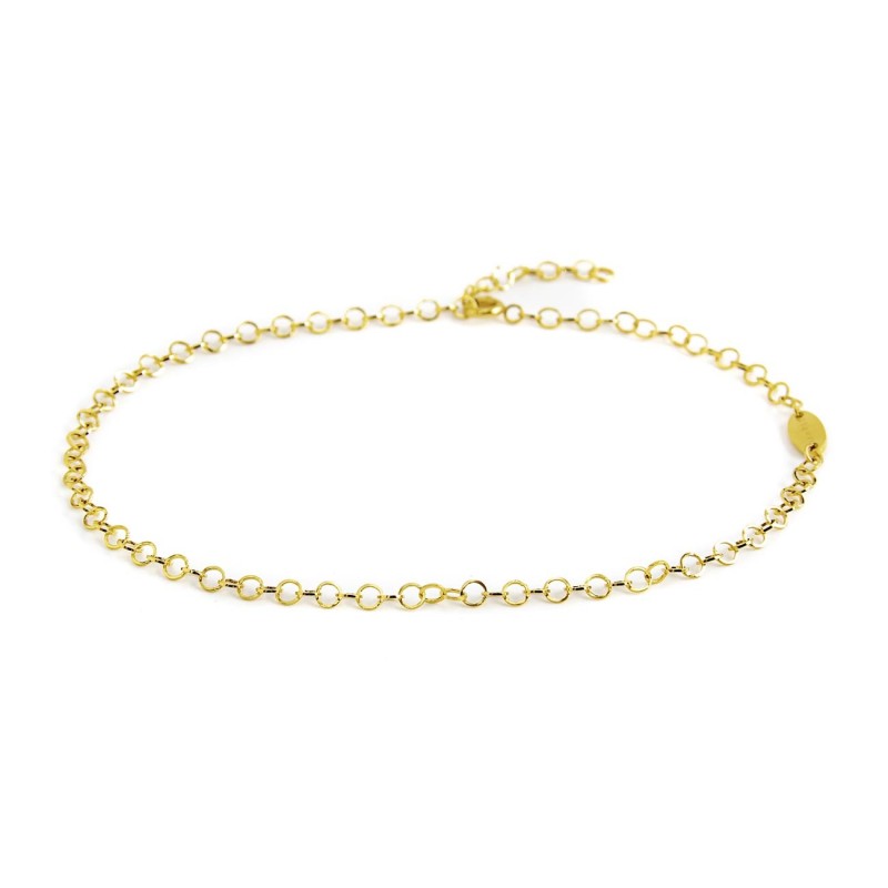 CAVIGLIERA CON CATENA SQUARE WIRE "O" CAVIGLIERA CON CATENA SQUARE WIRE "O"