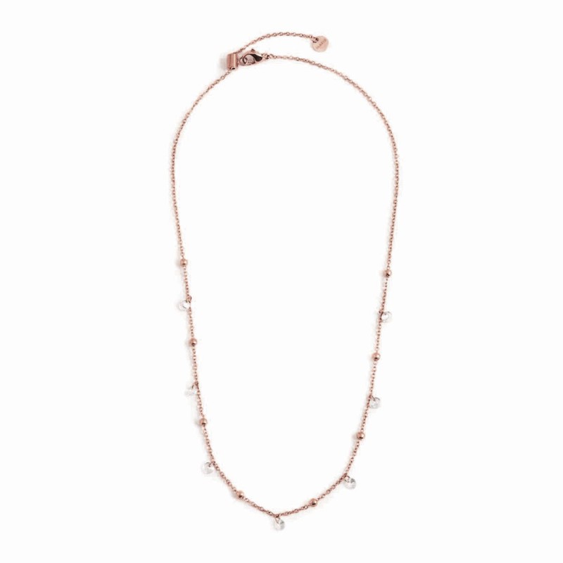 COLLANA 45CM CON CUBIC ZIRCONIA E SFERE COLLANA 45CM CON CUBIC ZIRCONIA E SFERE