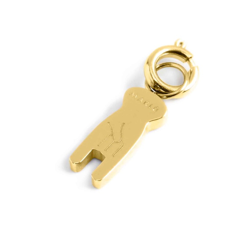 Charm mano corna con cristalli