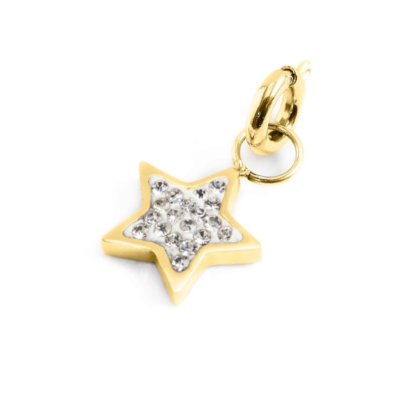 Charm stella con cristalli Charm stella con cristalli