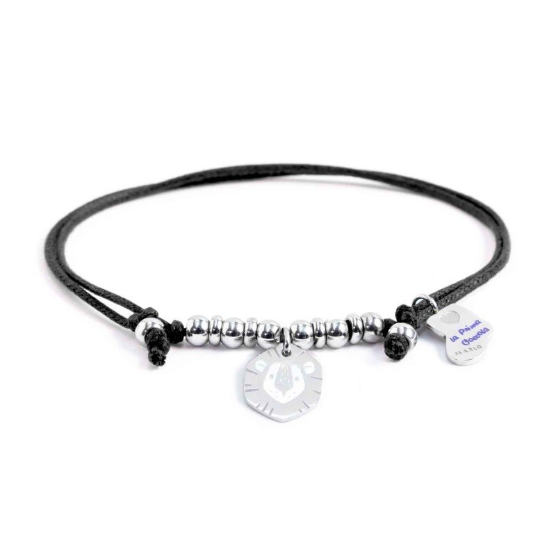 BRACELET COTT STRING 2 CHARM Bracelet cotton string with thickness 1.20 mmm with s.steel beads 4*2.90mm, with 2 charms with enam BRACELET COTT STRING 2 CHARM Bracelet cotton string with thickness 1.20 mmm with s.steel beads 4*2.90mm, with 2 charms with enam