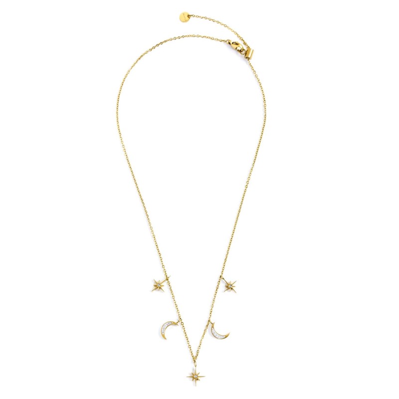 Collana lune e rosa dei venti con pendente rosa dei venti Collana lune e rosa dei venti con pendente rosa dei venti