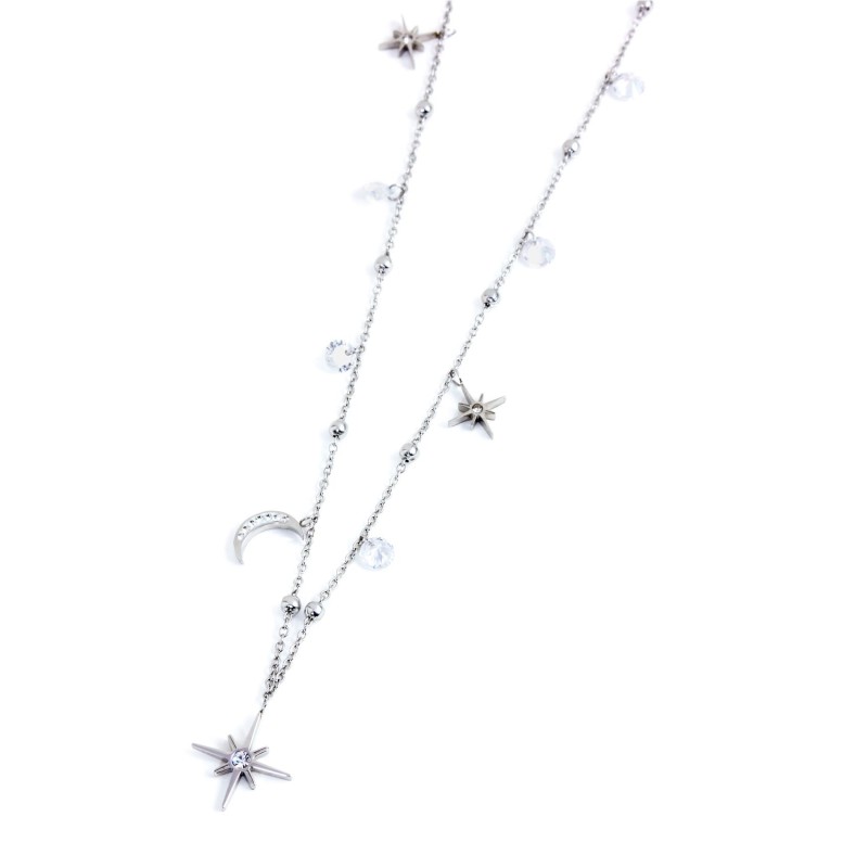 Bracciale MARLU Uomo/Donna Con Doppio Ciondolo Rosa Dei Venti - PVD Oro 33BR0013G
