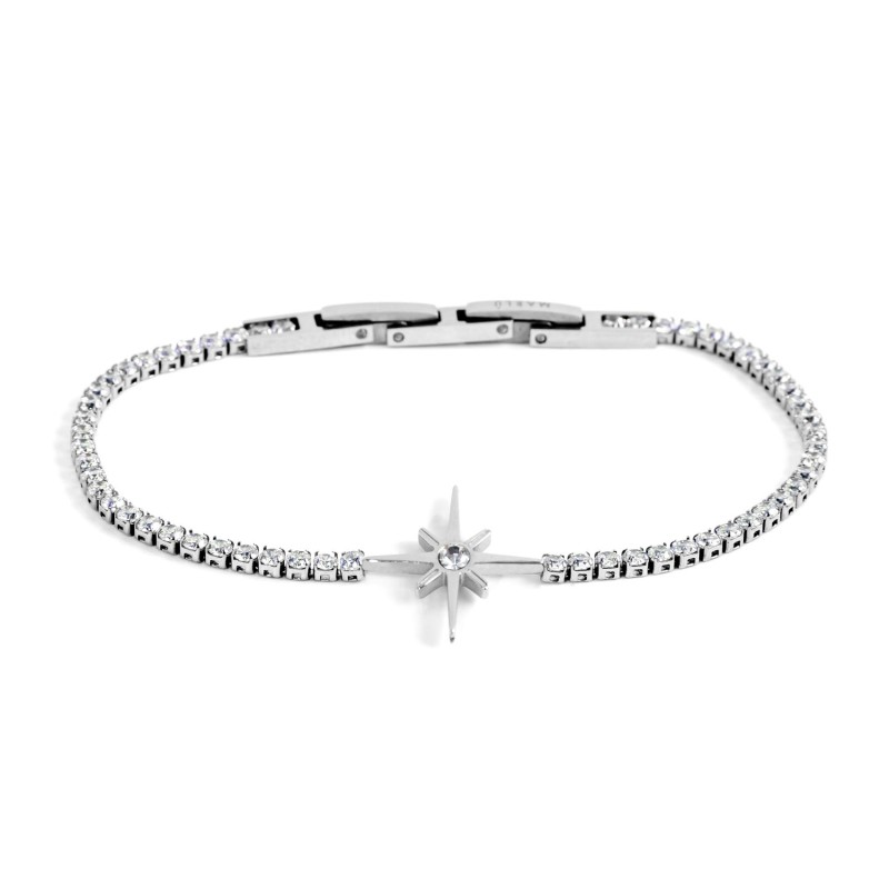 BRACCIALE TENNIS ACC PEND ROSA DEI VENTI BRACCIALE TENNIS ACC PEND ROSA DEI VENTI