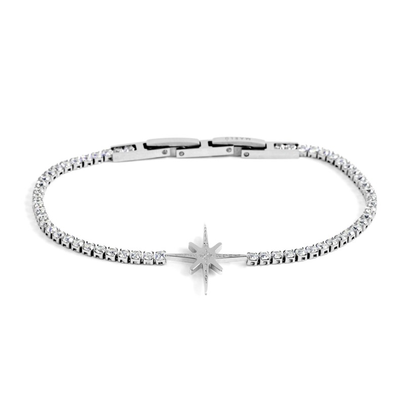 BRACCIALE TENNIS ACC PEND ROSA DEI VENTI BRACCIALE TENNIS ACC PEND ROSA DEI VENTI