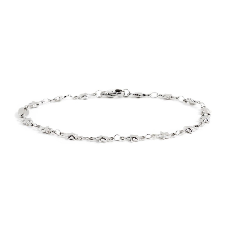 Marlù Bracciale Donna In Acciaio Con Cuore E Cristalli - Modello 15BR067-W