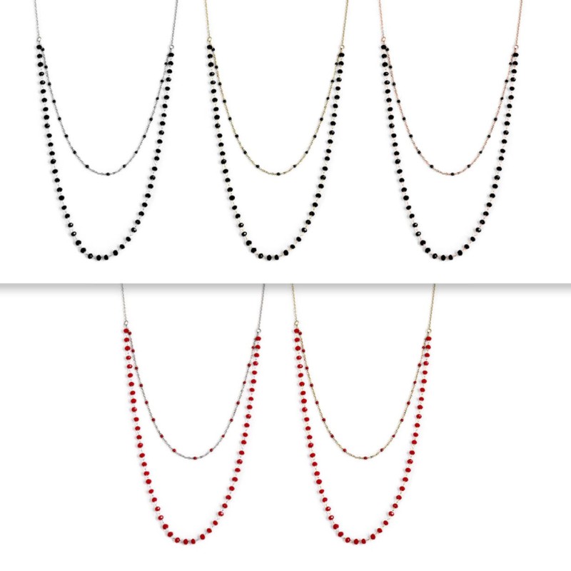 COLLANA CRISTALLI 3MM COLLANA CRISTALLI 3MM