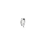 Orecchino a cerchio 11mm con anello per charm Orecchino a cerchio 11mm con anello per charm