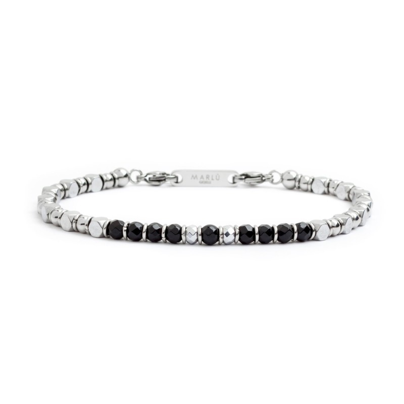 BRACCIALE ELEMENTI EMATITE E PIETRE BRACCIALE ELEMENTI EMATITE E PIETRE