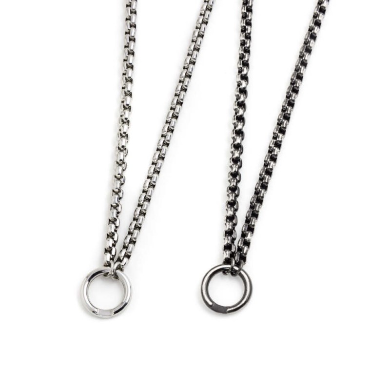 S.STEEL DIAM BOX CHAIN NECKLACE S.STEEL DIAM BOX CHAIN NECKLACE S.STEEL DIAM BOX CHAIN NECKLACE S.STEEL DIAM BOX CHAIN NECKLACE