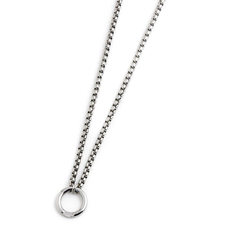 S.STEEL DIAM BOX CHAIN NECKLACE S.STEEL DIAM BOX CHAIN NECKLACE S.STEEL DIAM BOX CHAIN NECKLACE S.STEEL DIAM BOX CHAIN NECKLACE