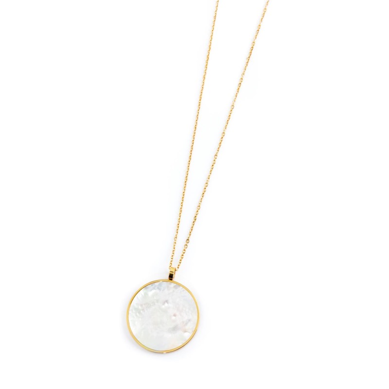 S.STEEL NECKLACE 3CM MOTHER OF PEARL S.STEEL NECKLACE 3CM MOTHER OF PEARL S.STEEL NECKLACE 3CM MOTHER OF PEARL S.STEEL NECKLACE 3CM MOTHER OF PEARL
