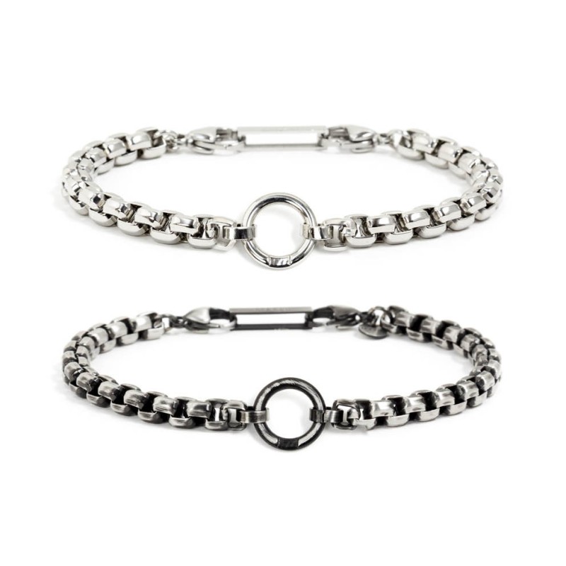Bracciale catena box chain diamantata Bracciale catena box chain diamantata