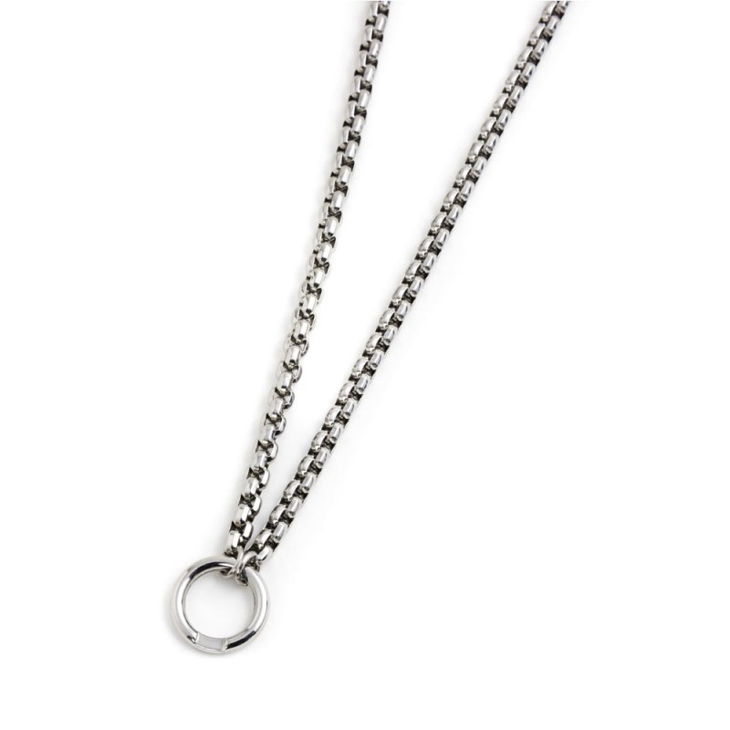 S.STEEL DIAM BOX CHAIN NACKLACE S.STEEL DIAM BOX CHAIN NACKLACE S.STEEL DIAM BOX CHAIN NACKLACE S.STEEL DIAM BOX CHAIN NACKLACE
