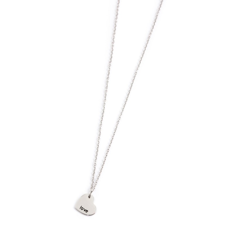 COLLANA CUORE PENDENTE ACCIAIO COLLANA CUORE PENDENTE ACCIAIO
