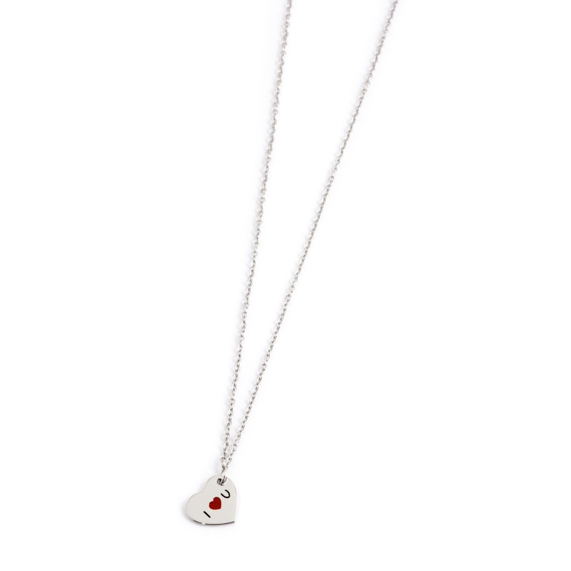 COLLANA CUORE PENDENTE ACCIAIO COLLANA CUORE PENDENTE ACCIAIO