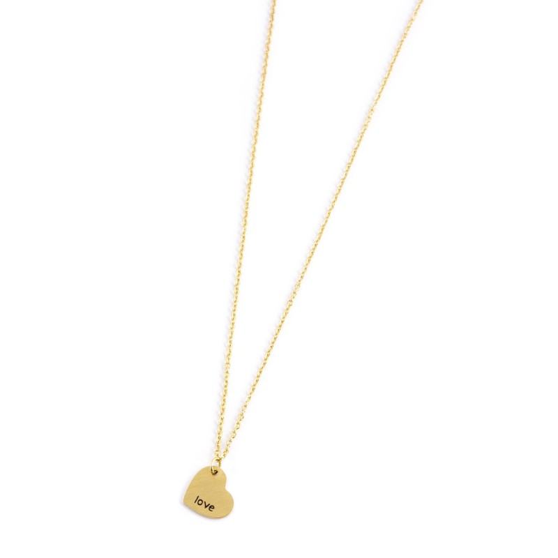 COLLANA CUORE PENDENTE ACCIAIO