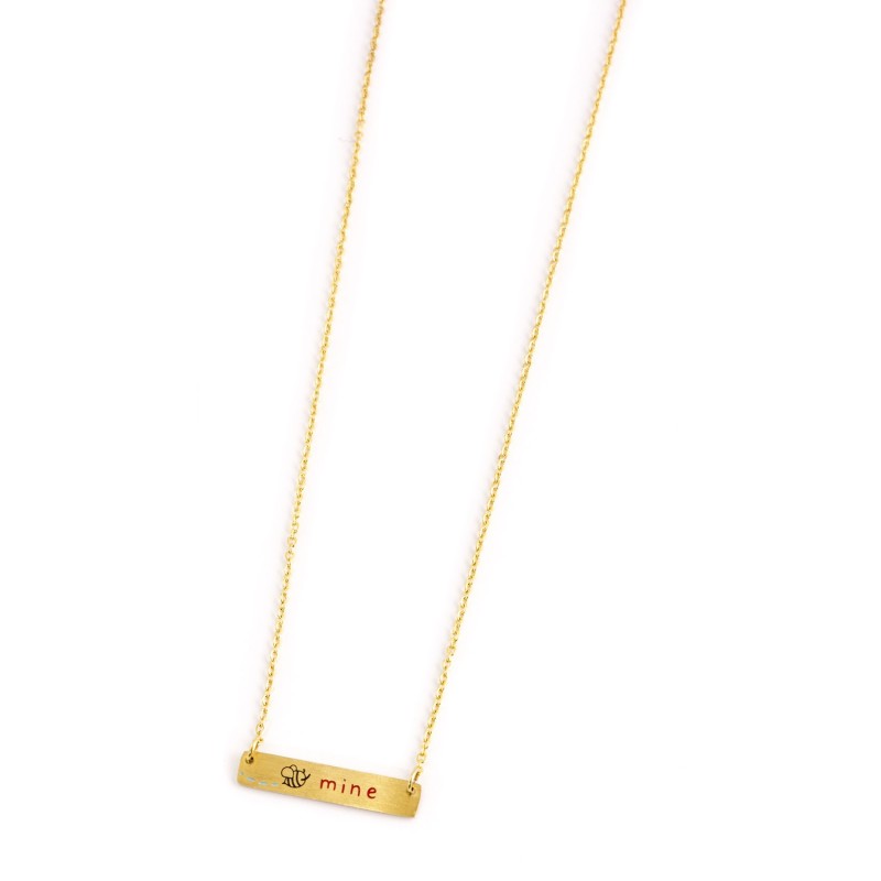 COLLANA ACCIAIO CON TAG LOVE