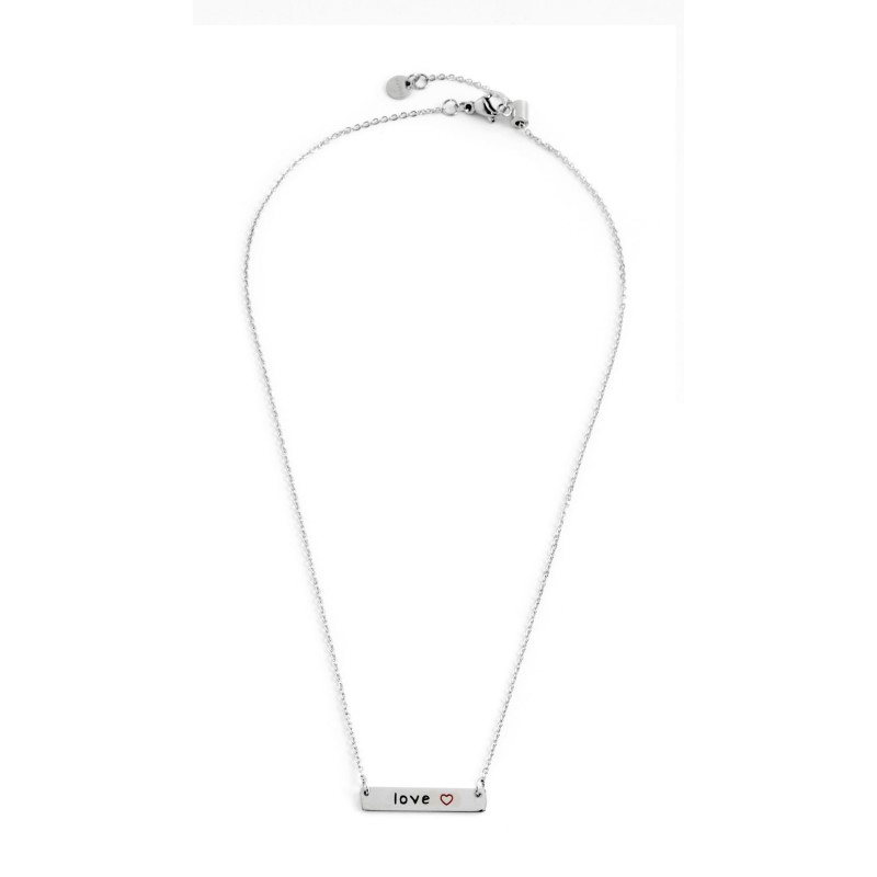 COLLANA ACCIAIO CON TAG LOVE