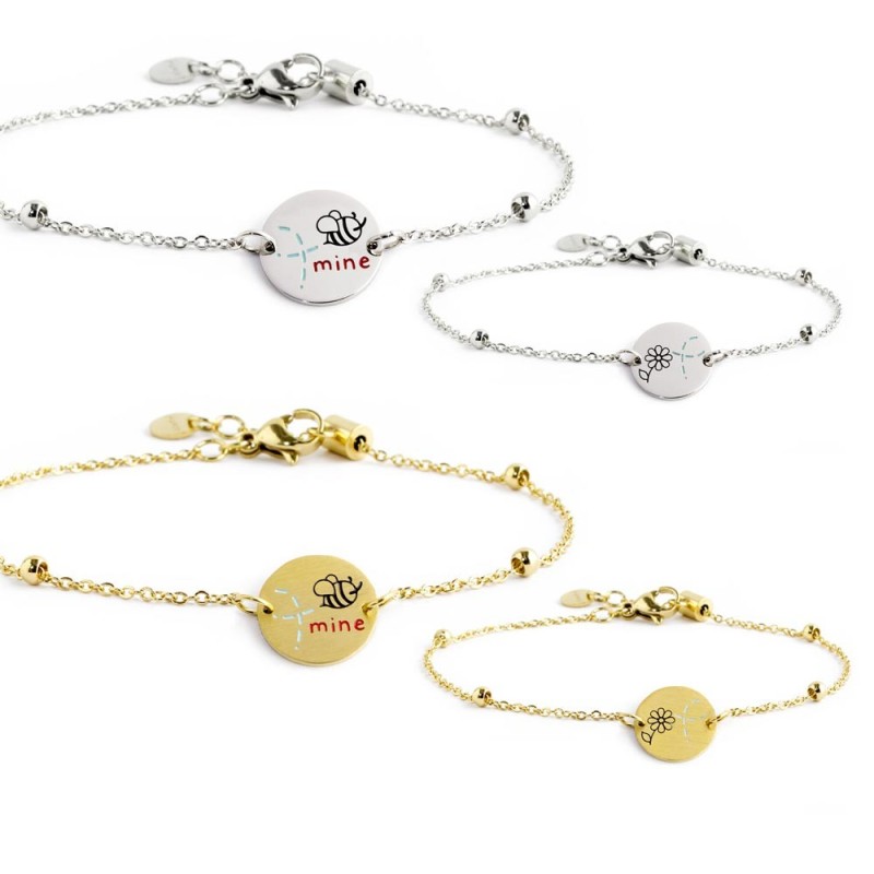 BRACCIALE ACCIAIO BEE MINE BRACCIALE ACCIAIO BEE MINE