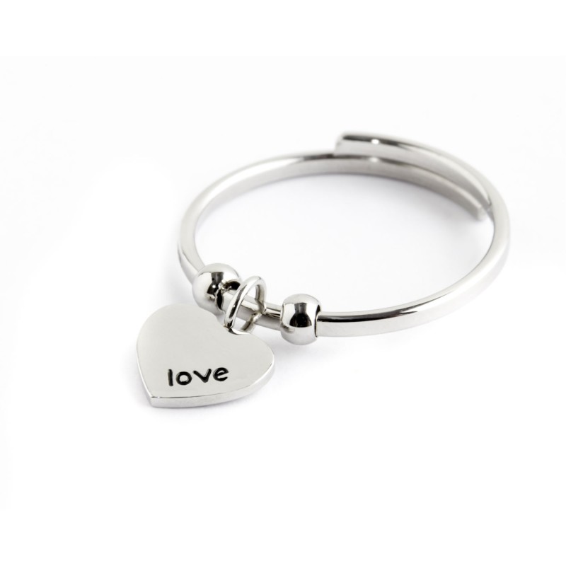 ANELLO CON CUORE PENDENTE ANELLO CON CUORE PENDENTE