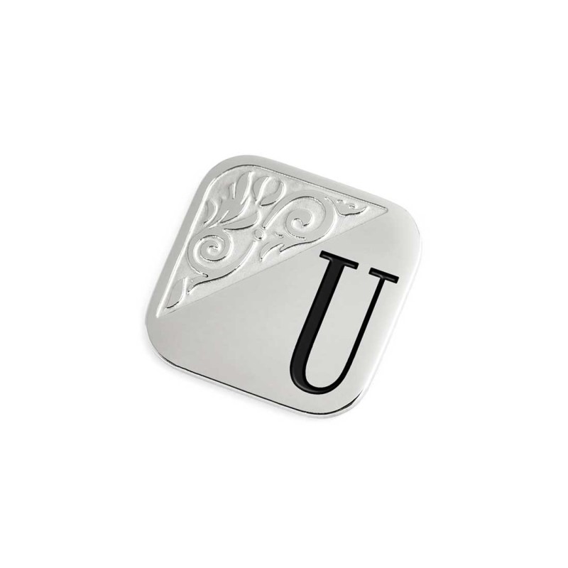 PIASTRTINA SQUADRATA CON LETTERE