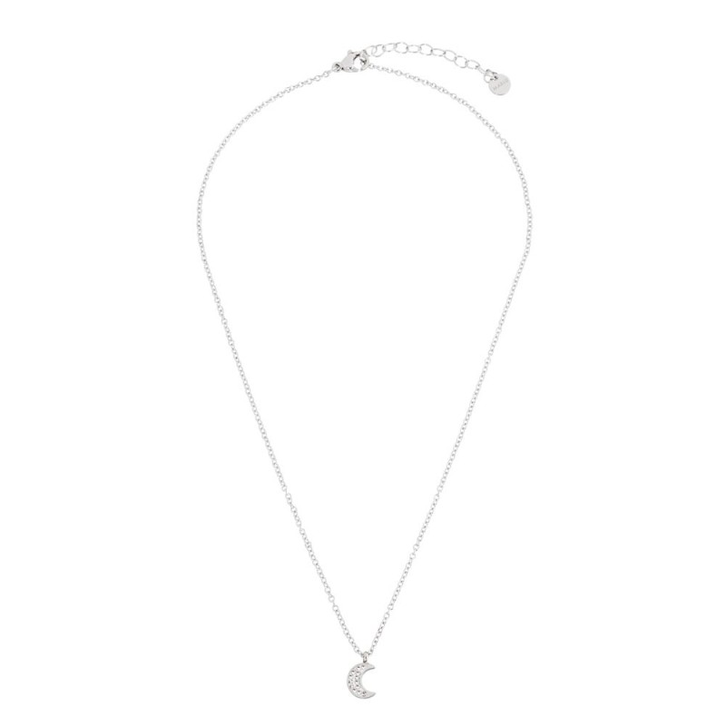 S.STEEL MOON NECKLACE WITH CRYSTALS 316 S.STEEL NECKLACE, 8.51*3.53*1.5 MM "MOON" WITH CLAY AND CRYSTAL RHINESTONES. 0.4 MM "O" S.STEEL MOON NECKLACE WITH CRYSTALS 316 S.STEEL NECKLACE, 8.51*3.53*1.5 MM "MOON" WITH CLAY AND CRYSTAL RHINESTONES. 0.4 MM "O"