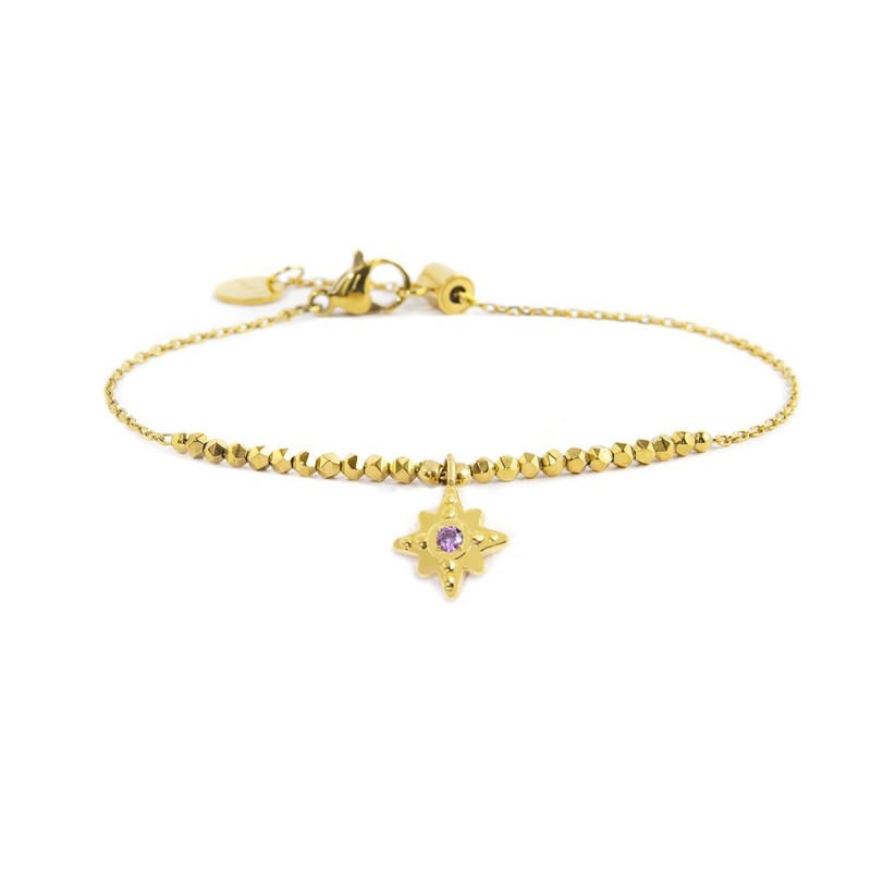 S.S.GOLD IP BRACELET WIND ROSE PENDANT AND HEMATITE S.steel gold ip bracelet main chain is "O" chain, 1,20 mm width, 0,26 mm thi S.S.GOLD IP BRACELET WIND ROSE PENDANT AND HEMATITE S.steel gold ip bracelet main chain is "O" chain, 1,20 mm width, 0,26 mm thi