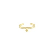 Bracciale rigido medaglietta rosa dei venti pendente Bracciale rigido medaglietta rosa dei venti pendente