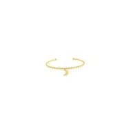 Bracciale rigido luna pendente Bracciale rigido luna pendente