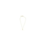 S.S.GOLD IP NECKLACE MOON PEND WITH BLUE CZ STONE S.steel gold ip necklace cross chain, 1 mm width, 0,27 thickness, with moon sh